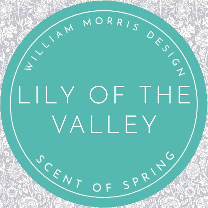 The Master Herbalist - Wholesale Drawer Liner - LILY OF THE VALLEY fragrance SCENTED Drawer Liners in GREY William Morris Design8