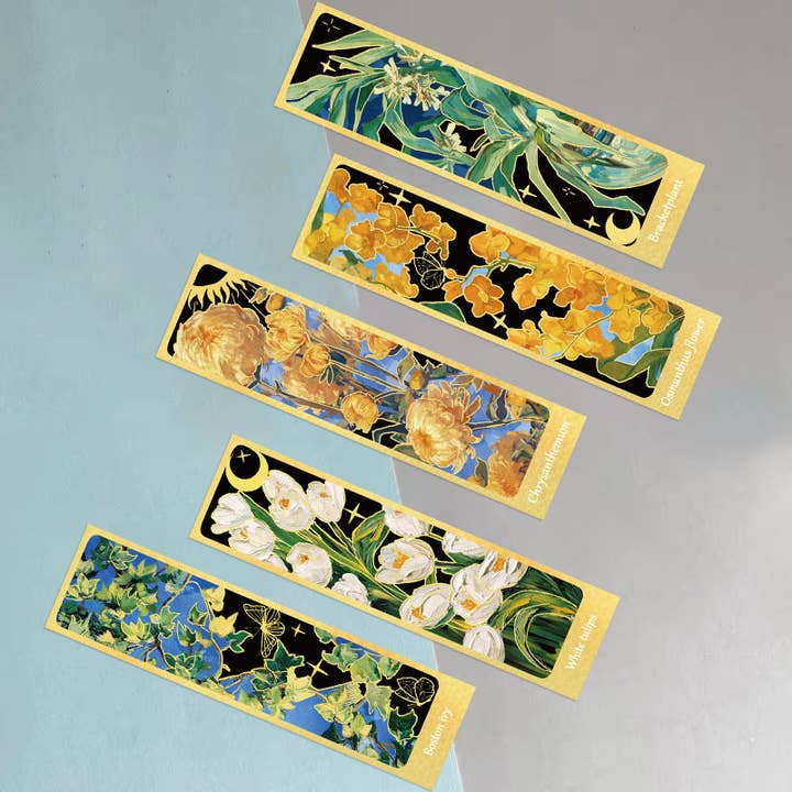 Magnifique Hearts - Wholesale Bookmark - Floral Art Bookmarks – Vintage Botanical Designs