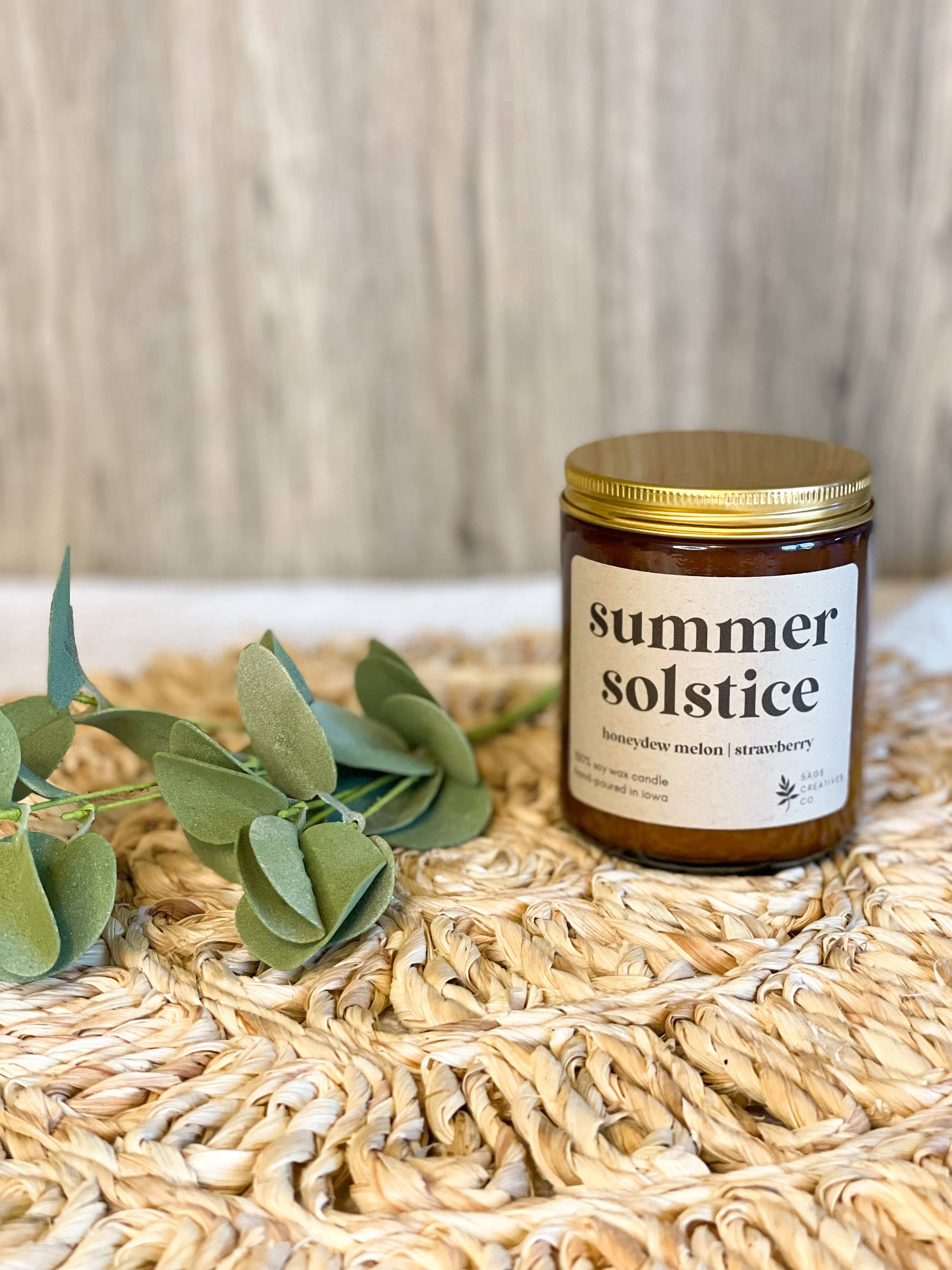 Sage Candle Co. - Vente Bougie en bocal - Solstice d'été - Bougie 100% cire de soja3