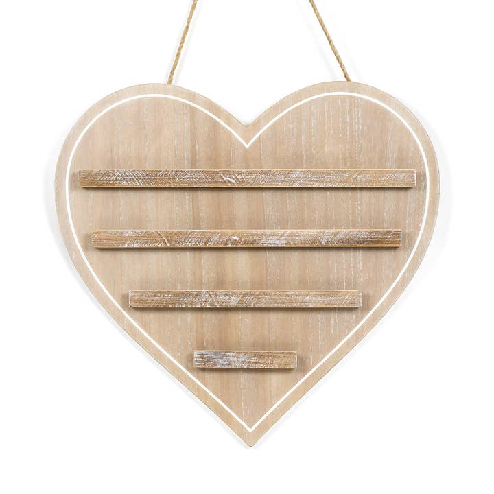 Adams & Co. - Wholesale Sign - 15828 - 18x17 hanging wood letterboard (HEART) Valentine