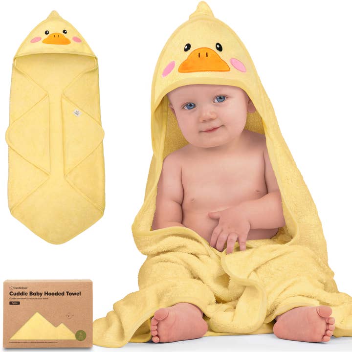 Duck KeaBabies Cuddle Baby Hooded Towel for wholesale on Faire10