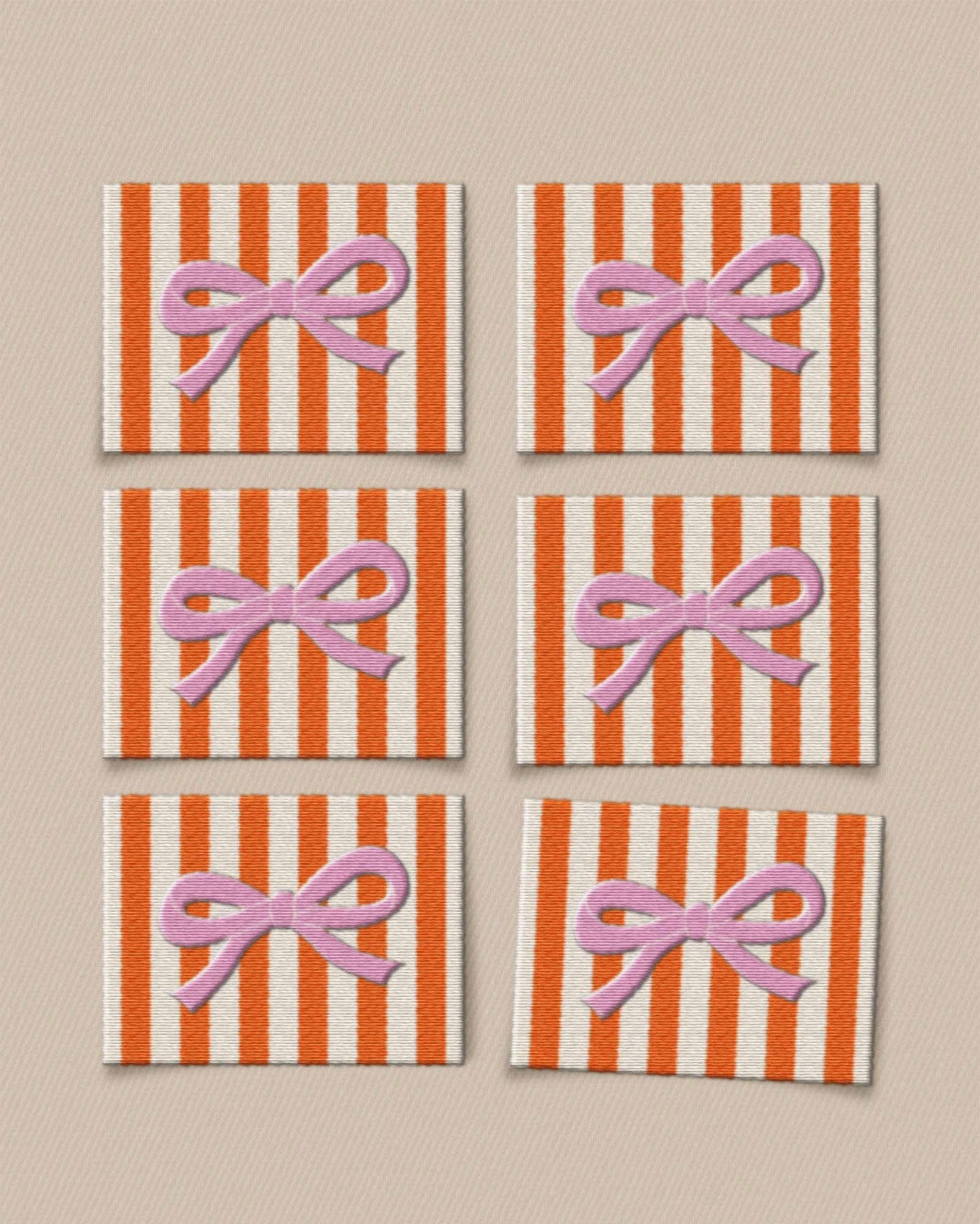 Matchy Matchy Sewing Club - Wholesale Craft Sewing Kit - Pink Bow Large Garment Labels1