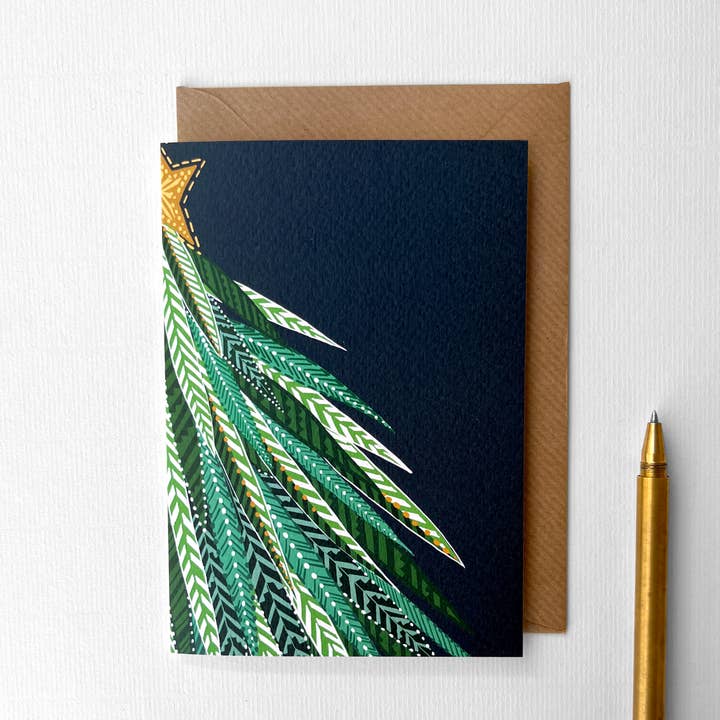 Oh Christmas Tree Card for wholesale by Katie Clement Illustration