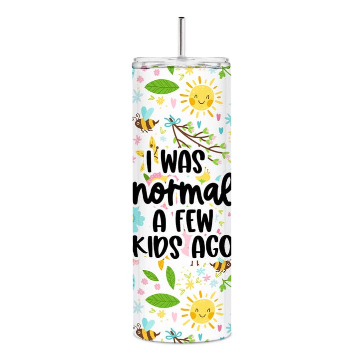 I Was Normal A Few Kids Ago Skinny Tumbler for wholesale by tcbco