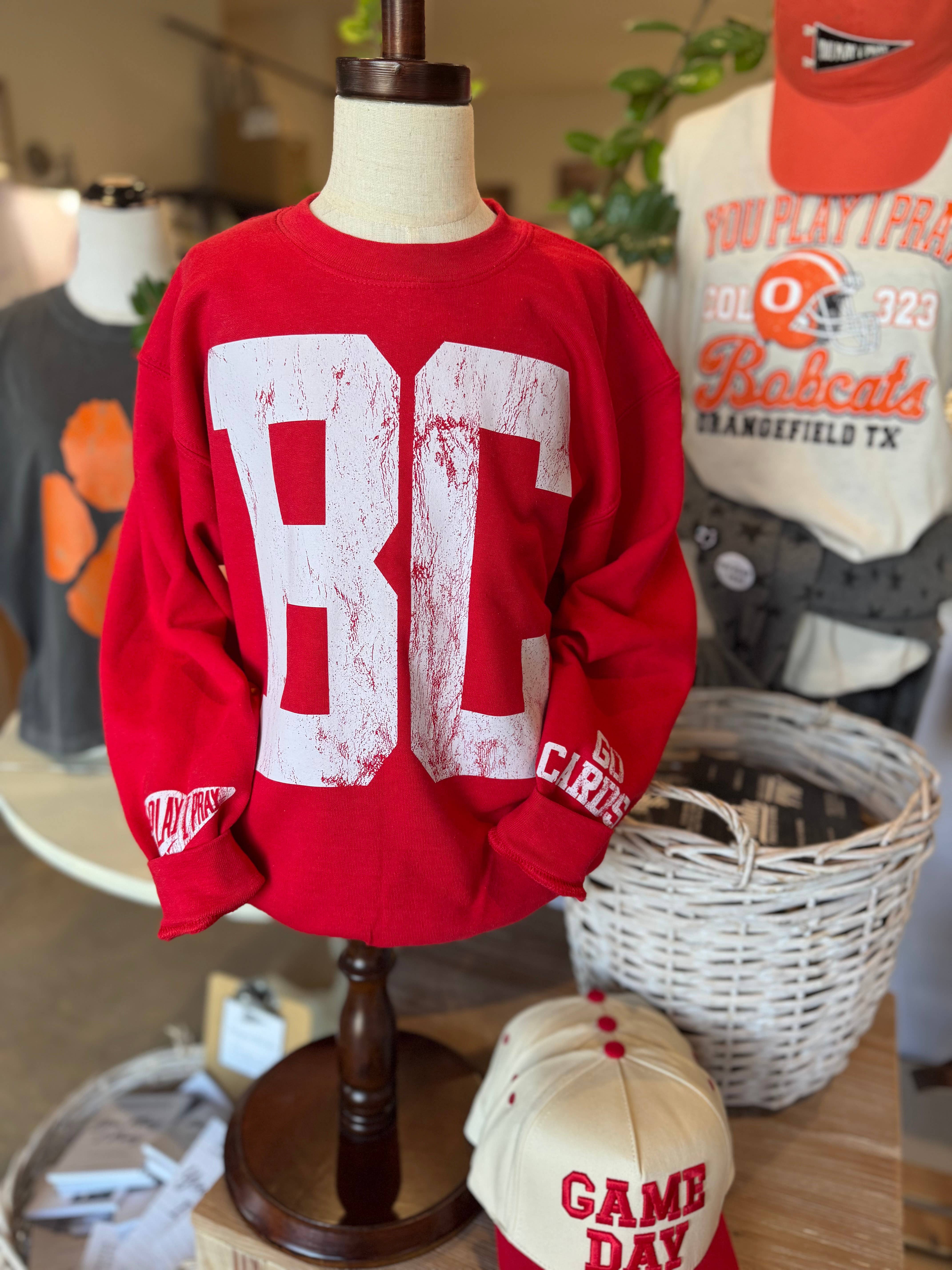 You Play I Pray - Wholesale Graphic Sweatshirt - Women's - Custom #1 Fan YOUTH | Gameday Sweatshirt | Graphic Tee