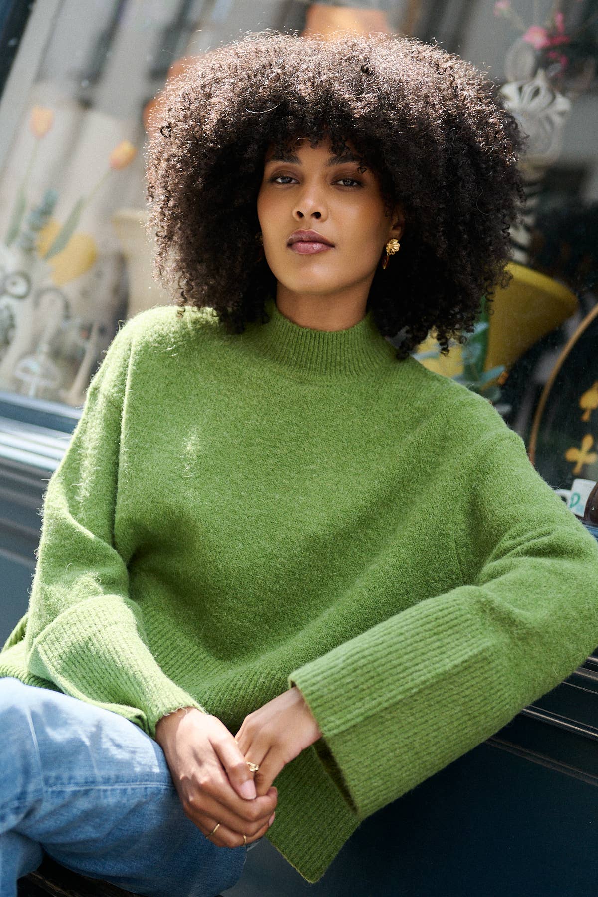 Nathael Paris - Wholesale Knit Sweater - Women's - Slightly oversized alpaca and wool sweater3