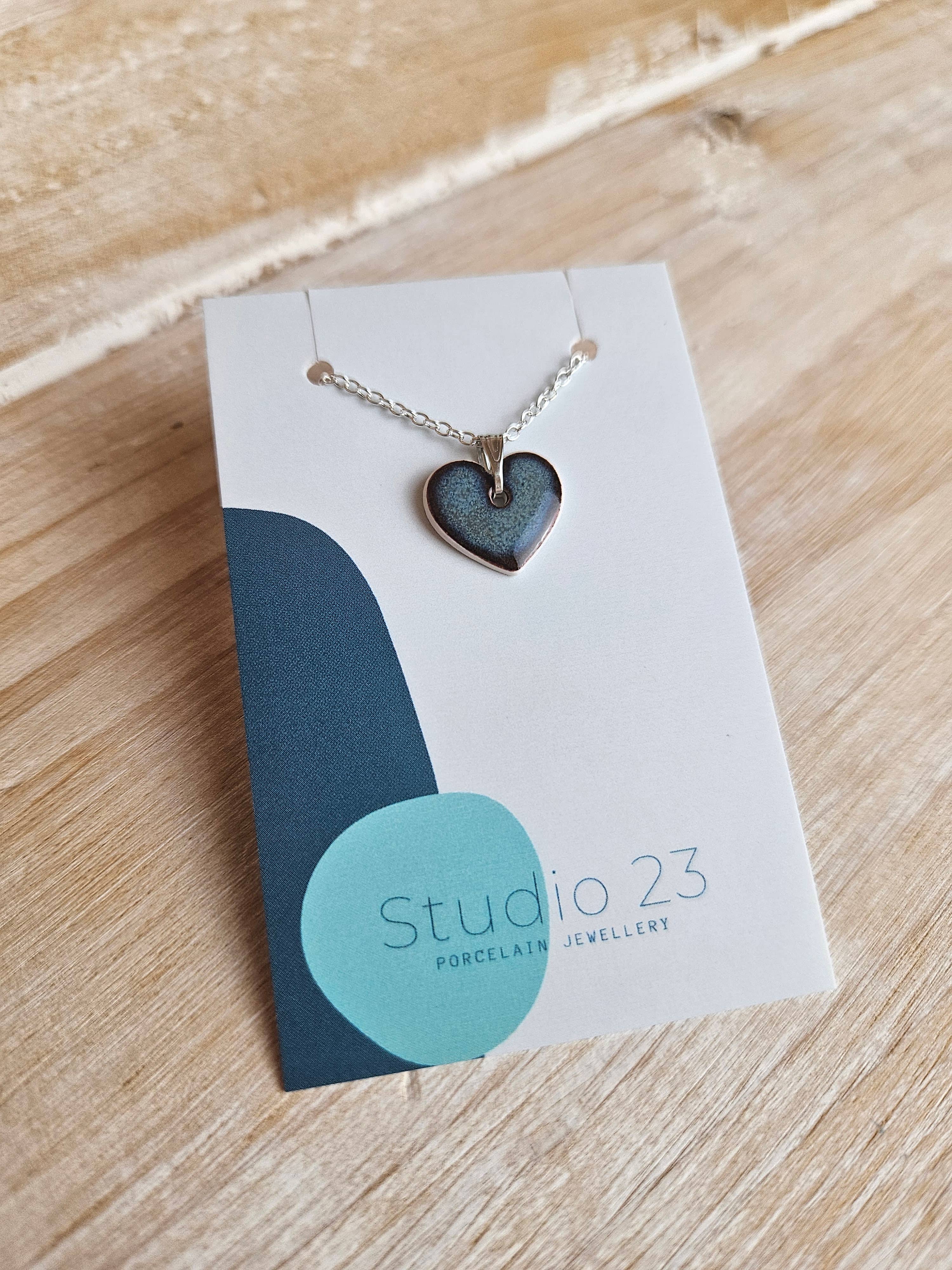 Studio 23 Ceramics - Wholesale Individual Charm/Pendant - NEW DESIGN Pendant Heart2