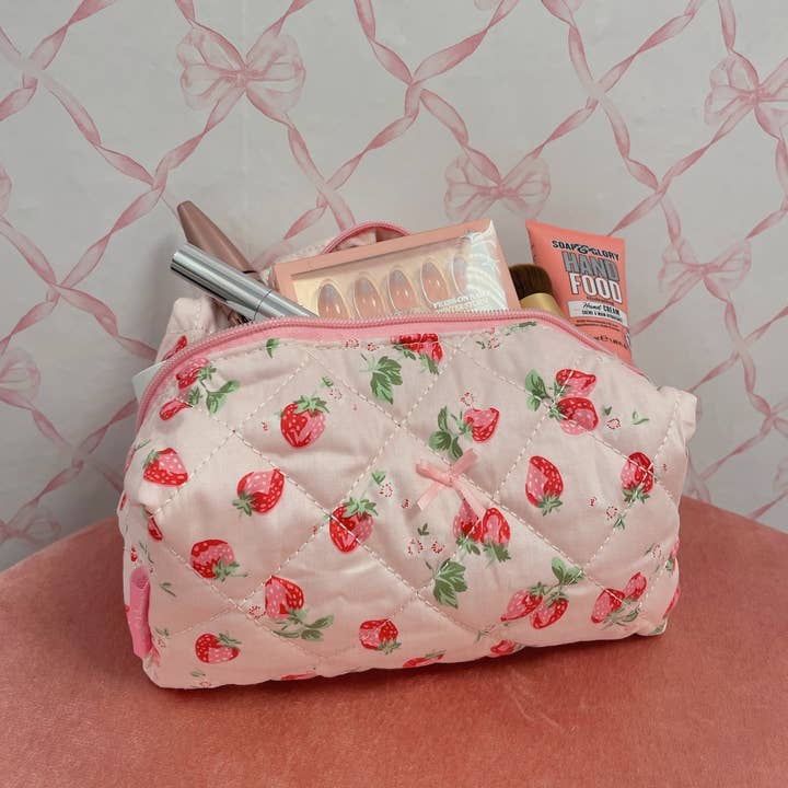 Happy Hour - Vendita all'ingrosso Borsa per trucchi/cosmetici - Borsa per Trucco Media Fragola2