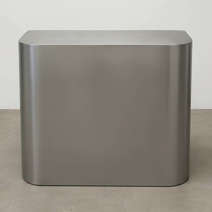 #021 - Stainless Steel Front Desk Rounded Edges for wholesale by Signs and Mirrors