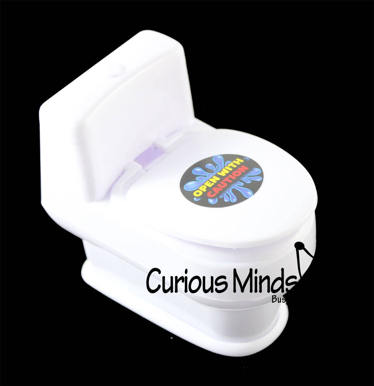 Curious Minds Toys – wholesale Gag gift/novelty gift – 1 Funny Joke Toilet - Potty Gag Trick - Open Lid and It Squ1