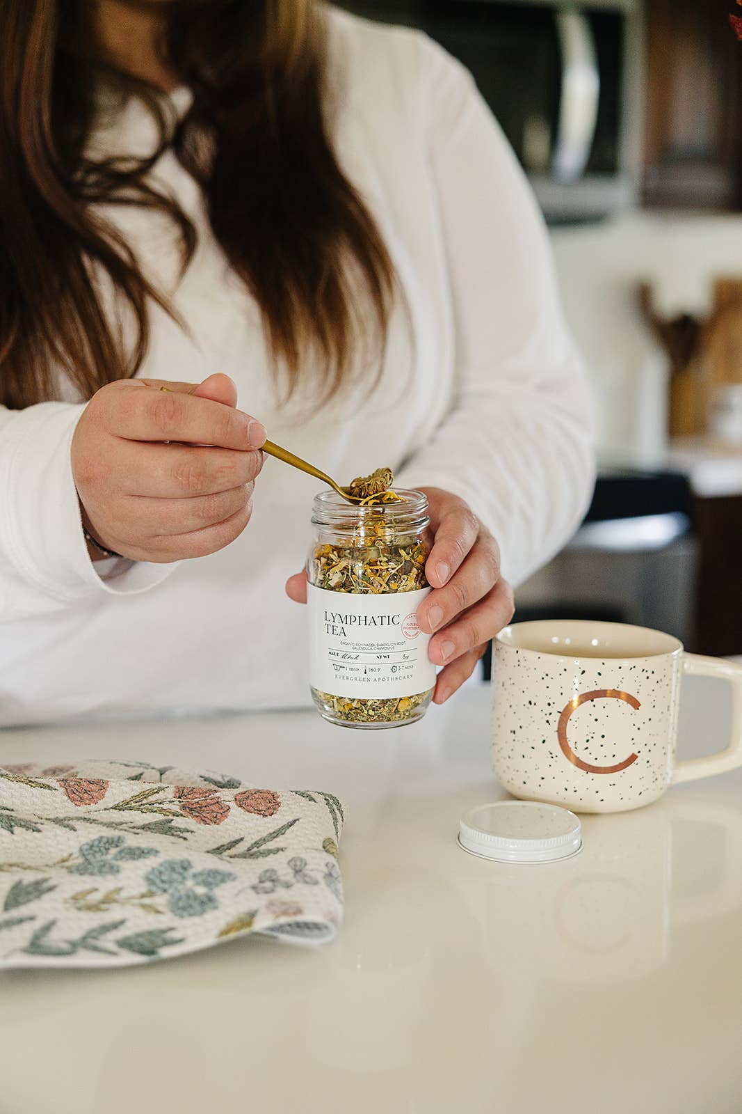 Evergreen Apothecary – Großhandel Loser Tee – Lymphtee, 8oz, loser Blatttee1