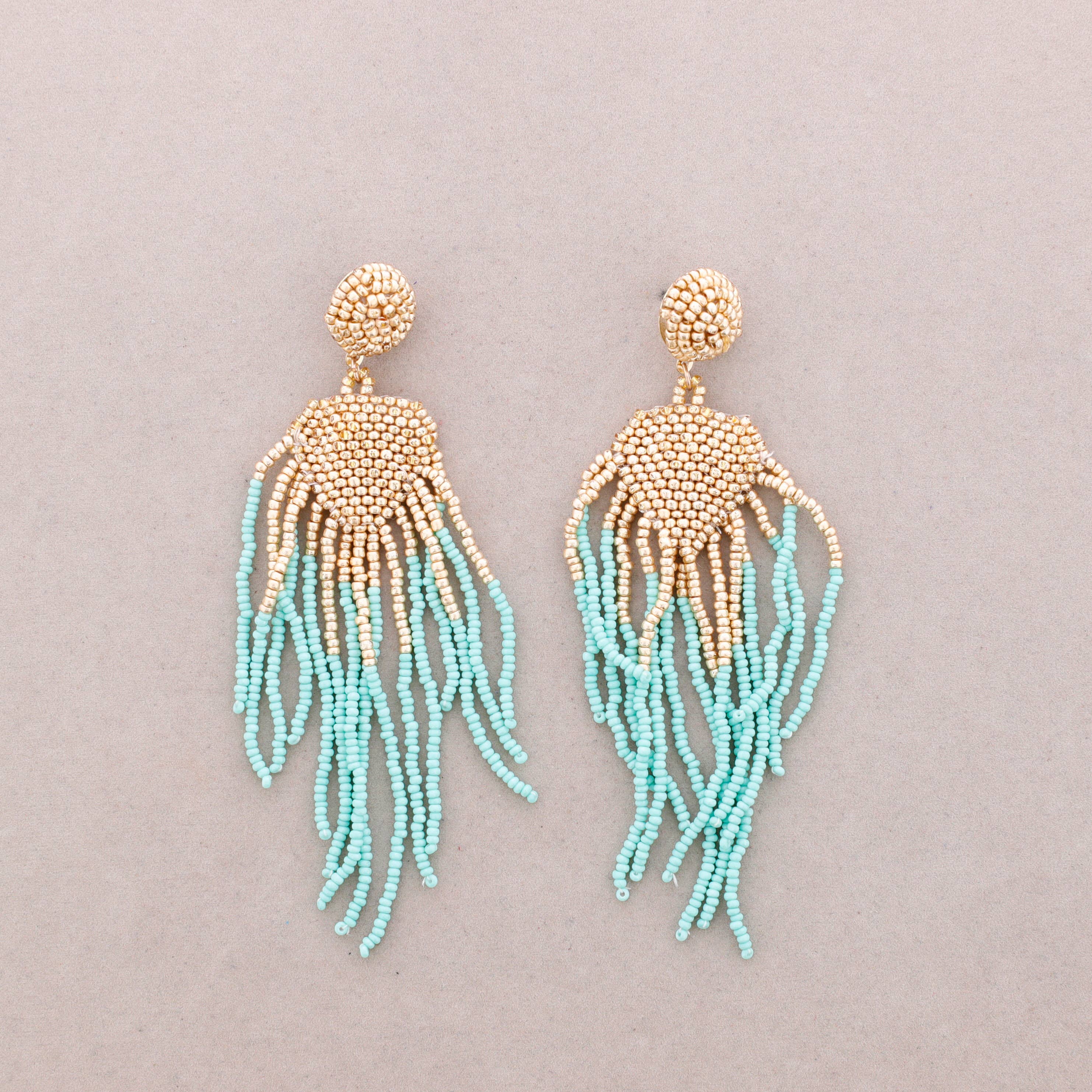 Sonata - Wholesale Snap Jewelry - Ethnic Beaded Earrings0