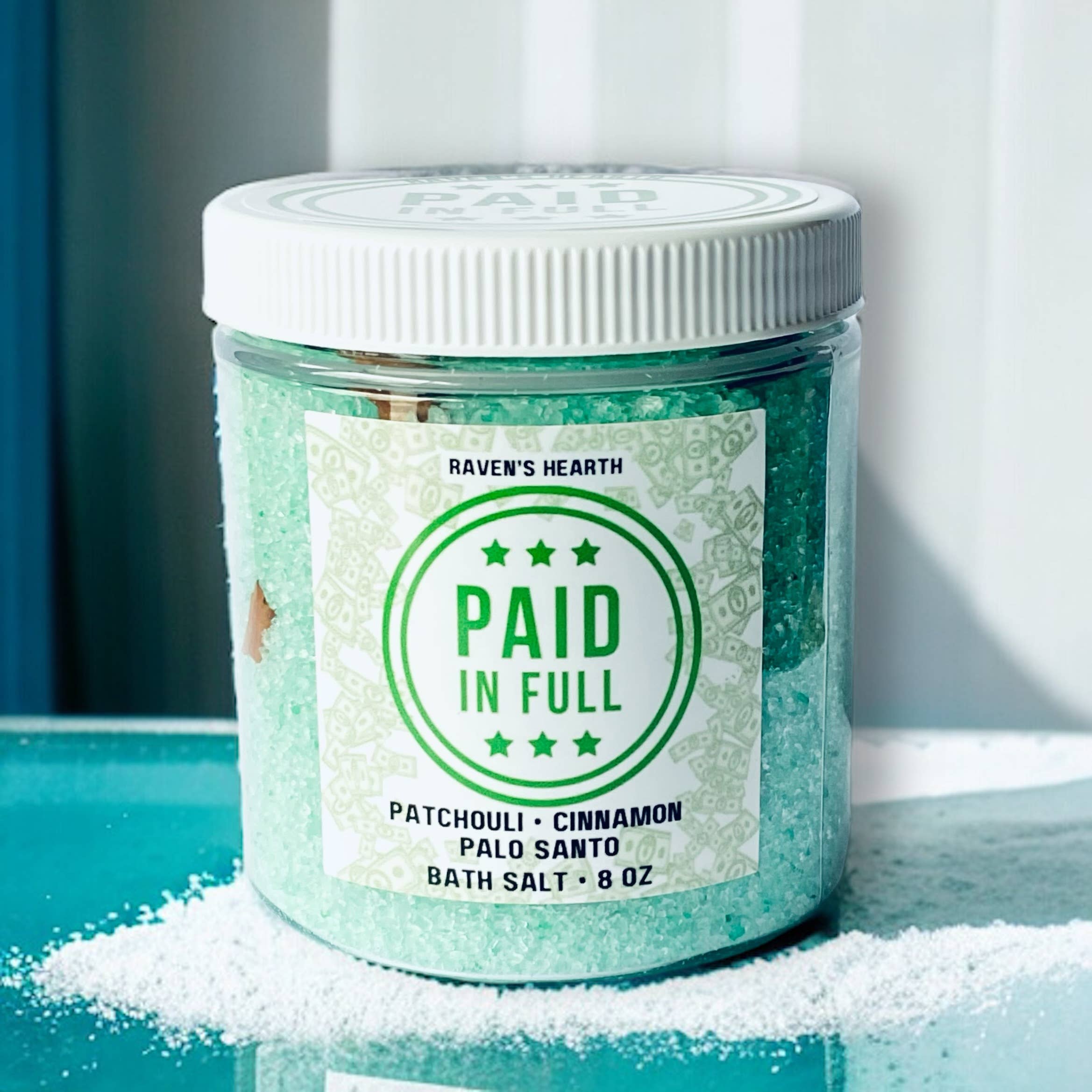 Raven’s Hearth – wholesale Badsalt – Betalt i fullt badsalt | Överflöd | Palo Santo & kanel1