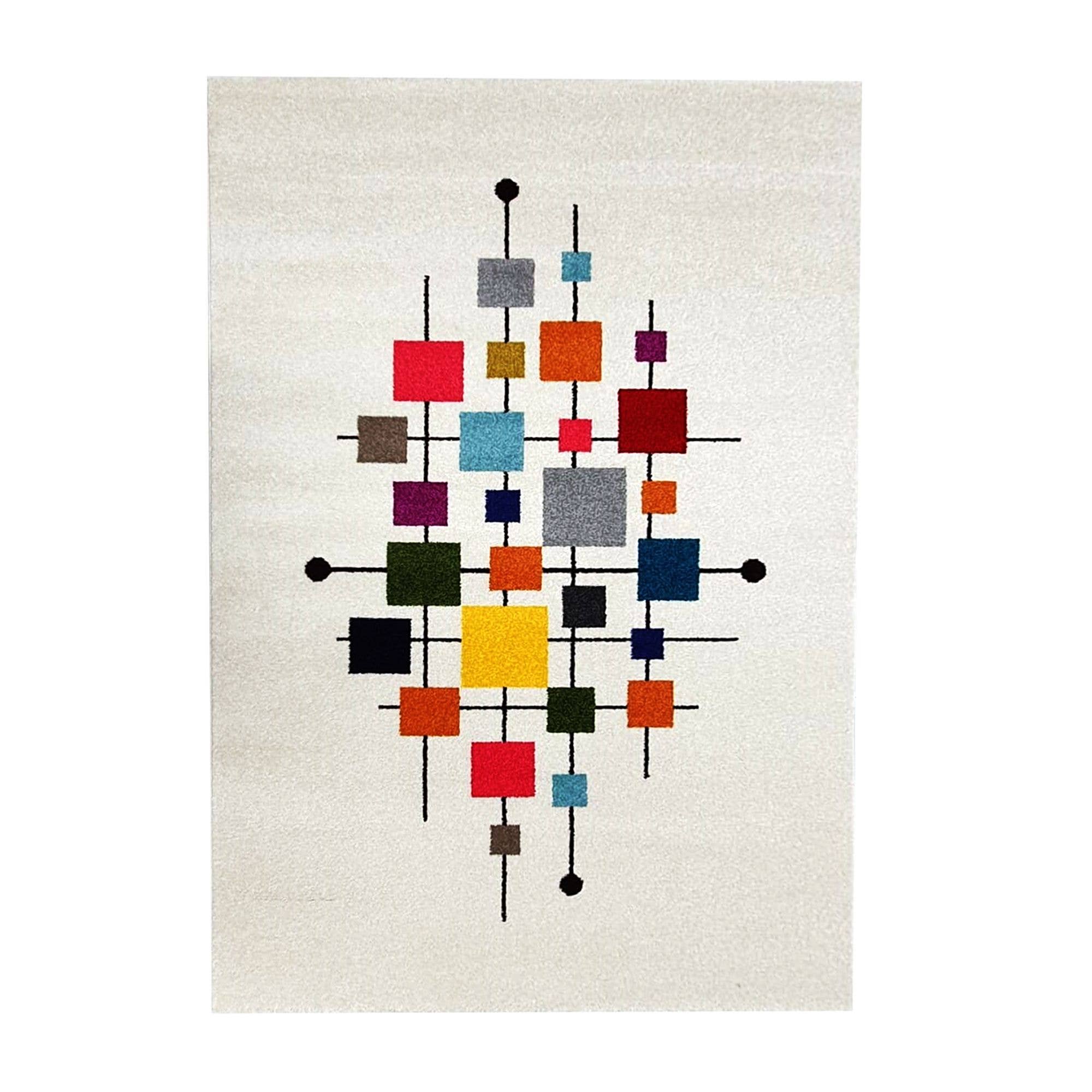 multicoloured DOURTA Oeko tex lounge rug for wholesale on Faire0