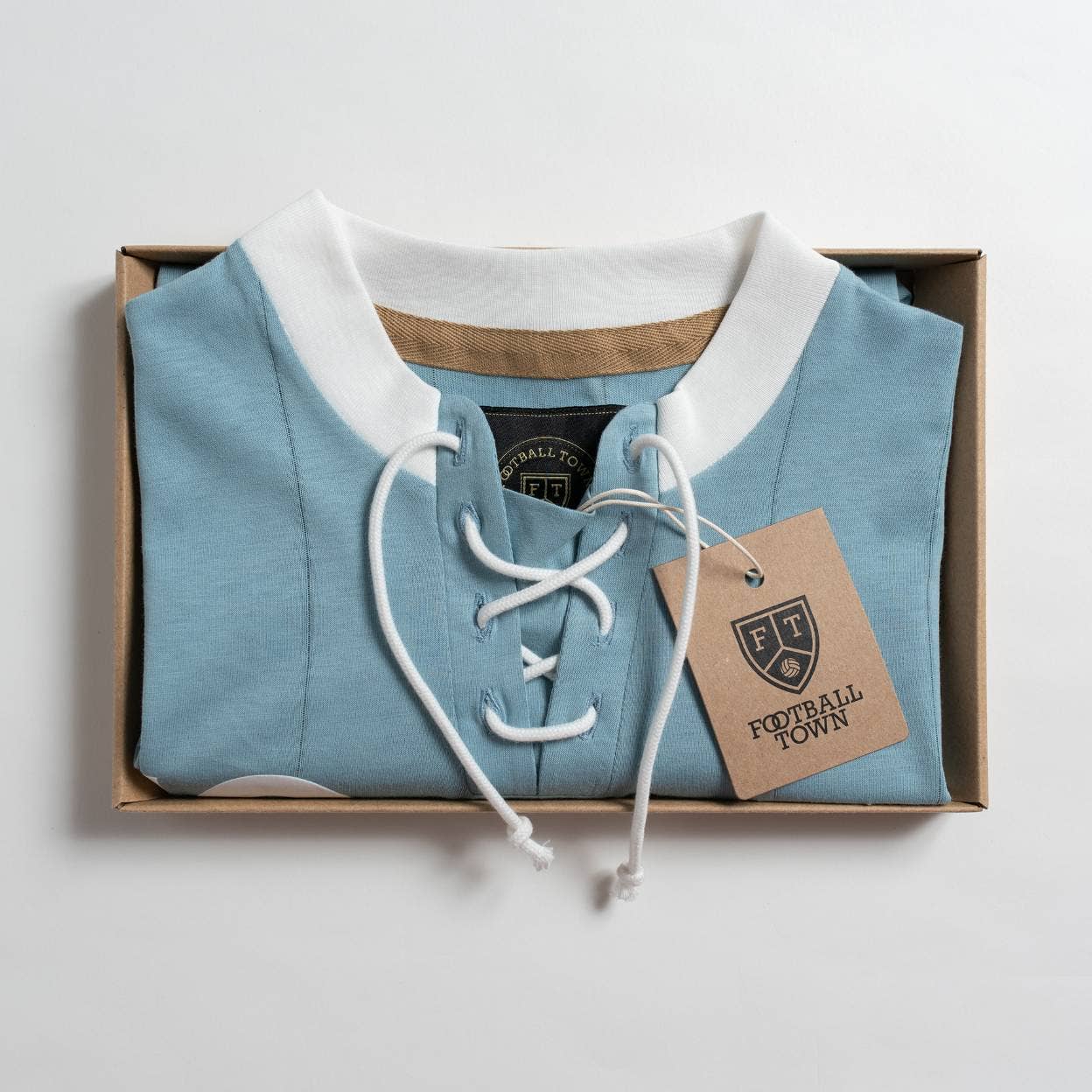 Football Town - Wholesale T-Shirt - Men's - Retro with Laces The Ship2