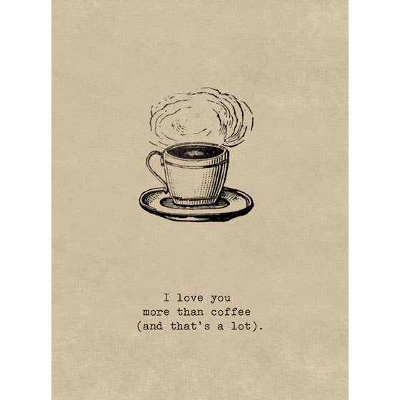 Laughing Elephant - Wholesale Friendship Card - More than Coffee - Friendship Card1