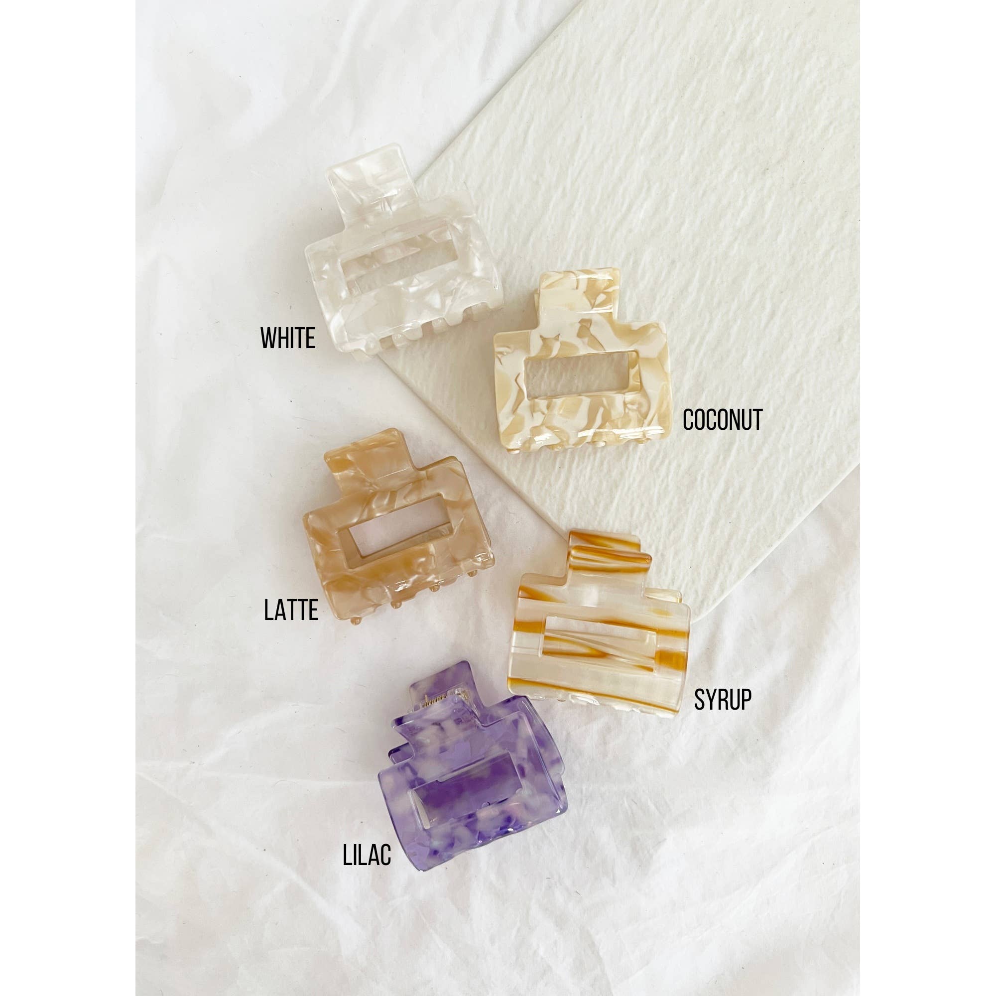 LoveLina - Wholesale Hair Clip - Women's - 2-Inch Acetate Tortoise Hair Clips - CAMILA5