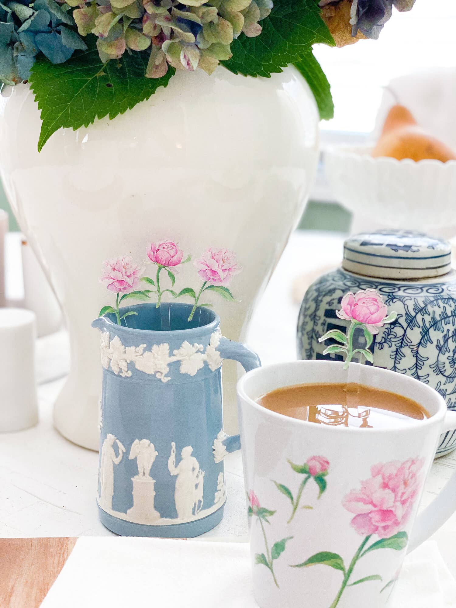 Simply Jessica Marie - Wholesale Drink Stirrer - Peonies Watercolor Acrylic Stir Sticks4