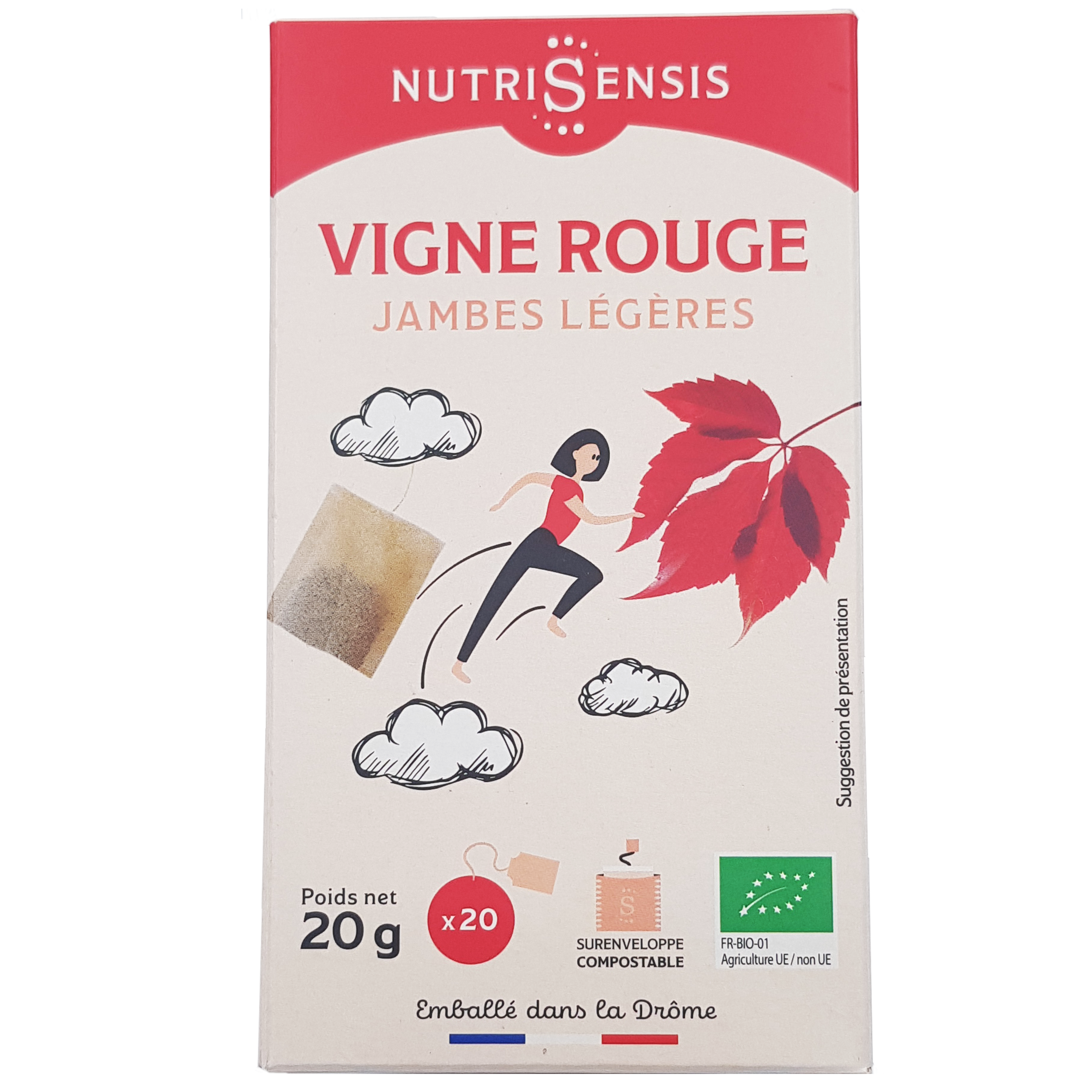 Nutrisensis - Wholesale Health/Detox Tea - NUTRISENSIS - Organic red vine infusion - 20 bags3