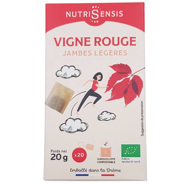 Nutrisensis - Wholesale Health/Detox Tea - NUTRISENSIS - Organic red vine infusion - 20 bags3
