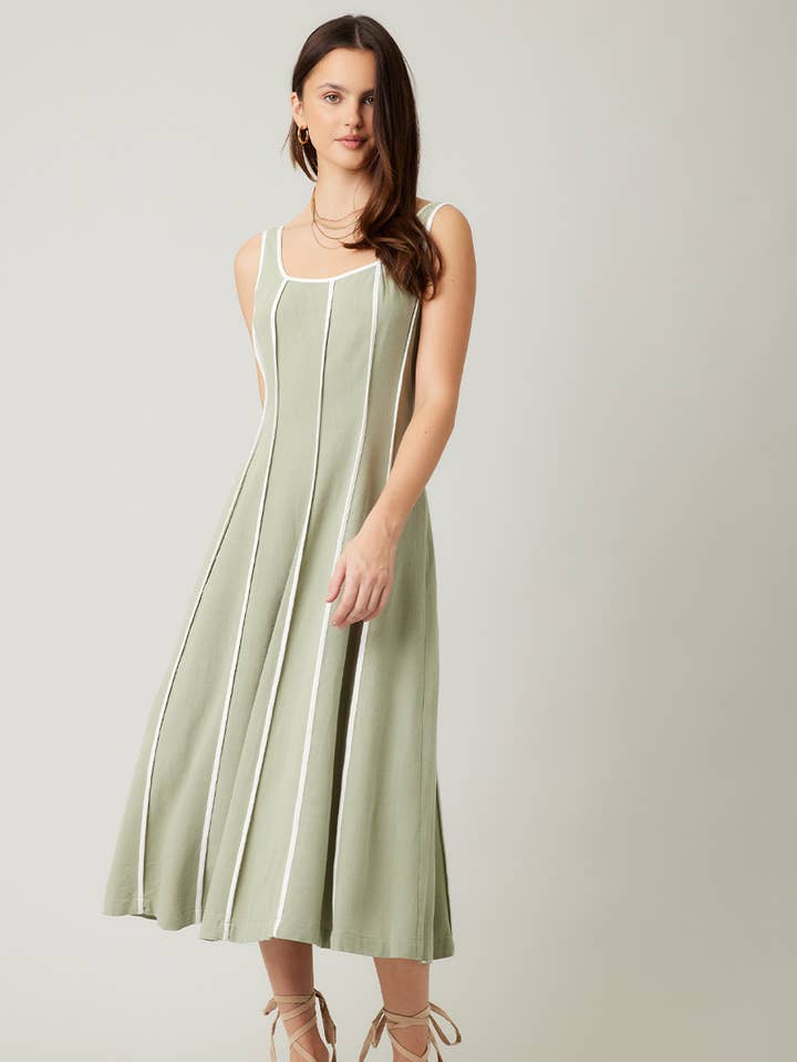 ILLA ILLA - Wholesale Dress - Women's - IM7512-Linen Midi Dress25