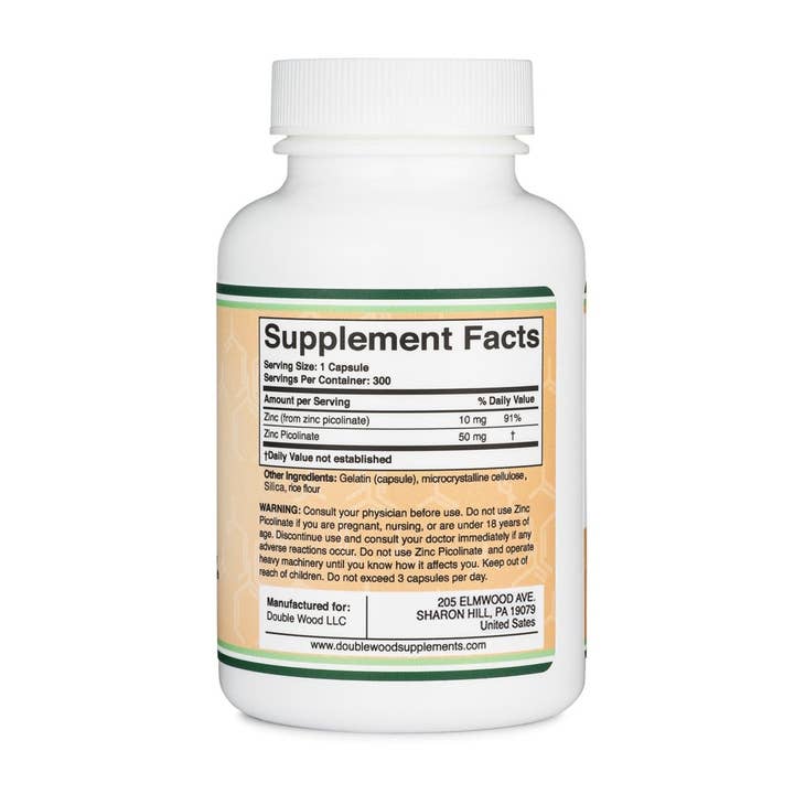 Double Wood Supplements - Wholesale Oral Supplement/Vitamin - Zinc Picolinate2