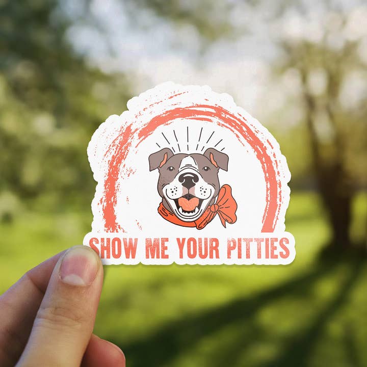Sticker Bull – Großhandel Aufkleber – Show Me Your Pitties Aufkleber, Dog Mom, wasserdichter Pit Bull Vinyl-Aufkleber für Laptop, Auto, Trinkflasche, Hydroflask4