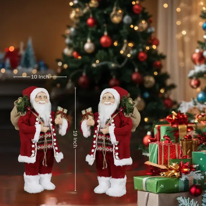 SINT - Wholesale Christmas Decoration - SINT 18 Inch Christmas Standing Santa Claus Doll Statue Figurine Ornament28
