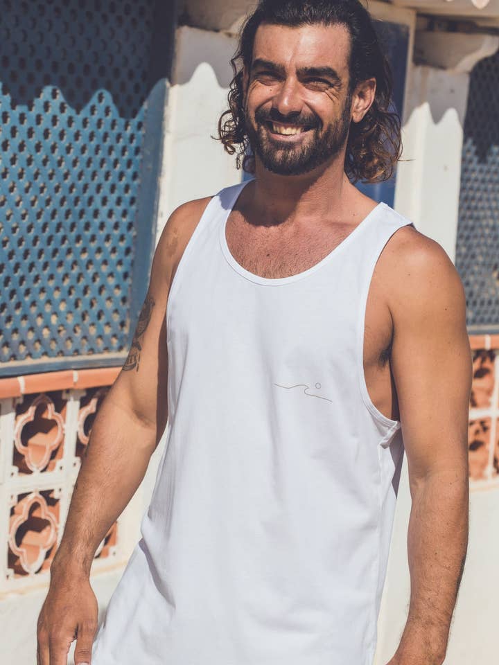 UNISEX ORGANIC MOON TANK TOP for wholesale by Manawai Wear