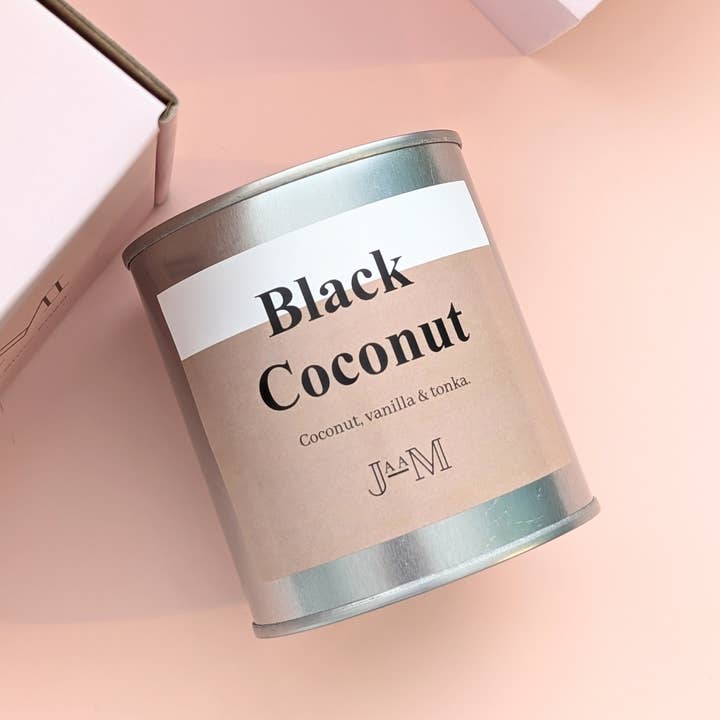 JaaM – wholesale Jar/filled candle – Black Coconut Wood Wick Candle Vanilla Coconut Scent Candle 2
