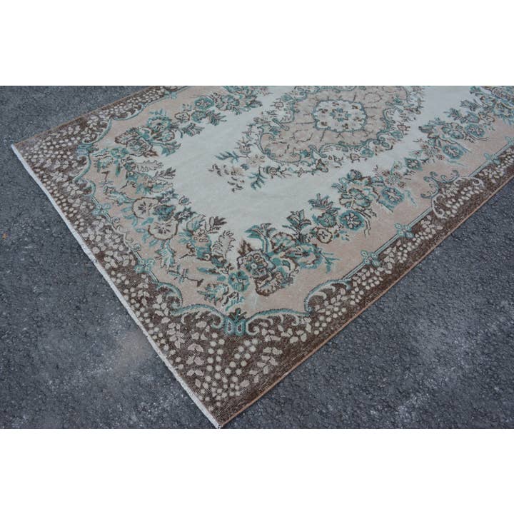 The Loom Wholesale - Wholesale Runner Rug - Handmade Wool Rug: Cream & Brown Classic Style7