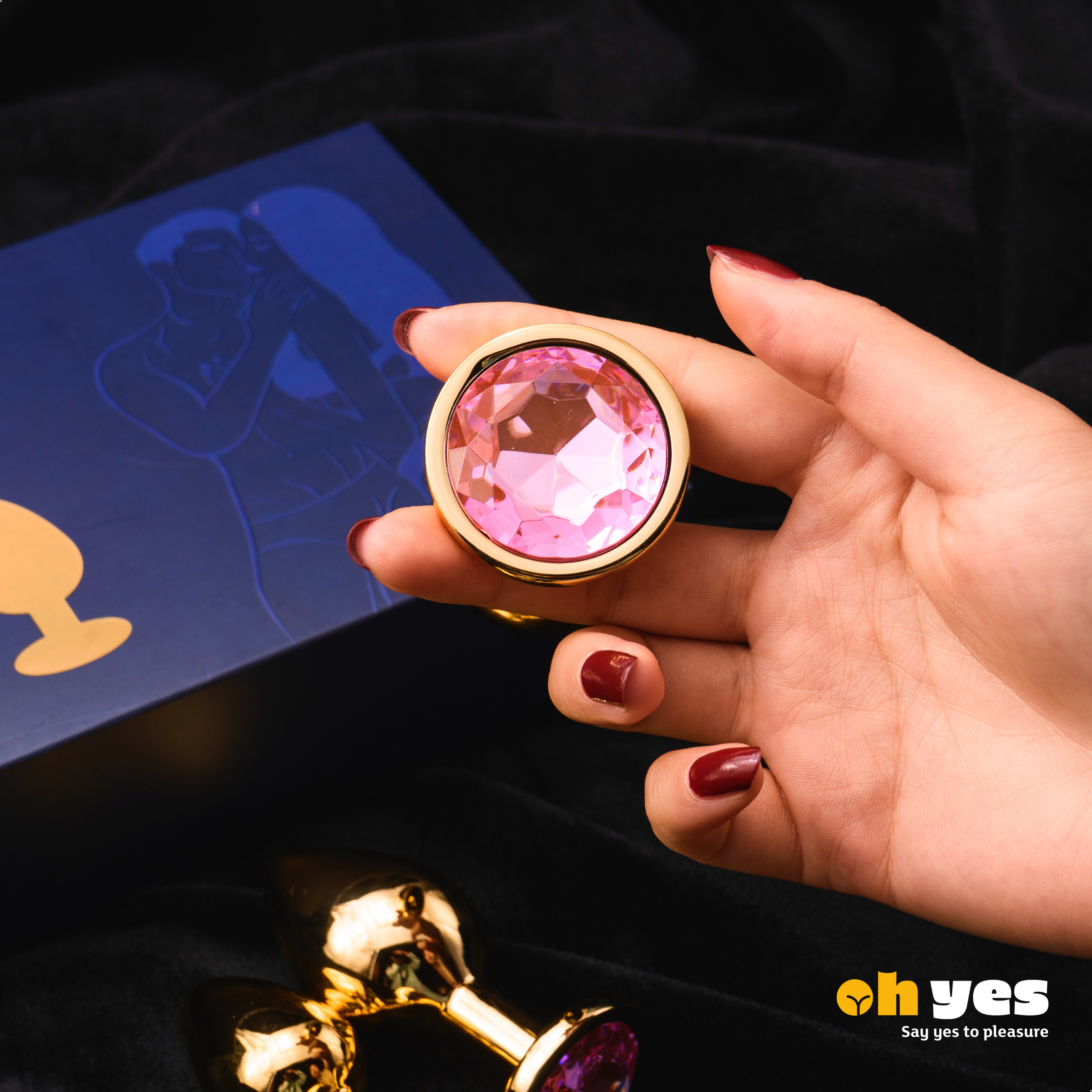 ohyes - Vente Sex toys - Ensemble de plug anal en métal doré20