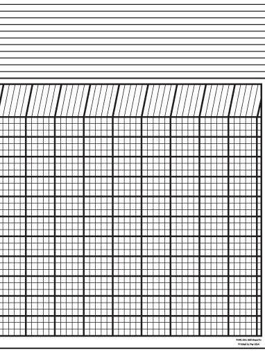 Horizontal Chart Set of 12 - White for wholesale by Creative Shapes Etc.