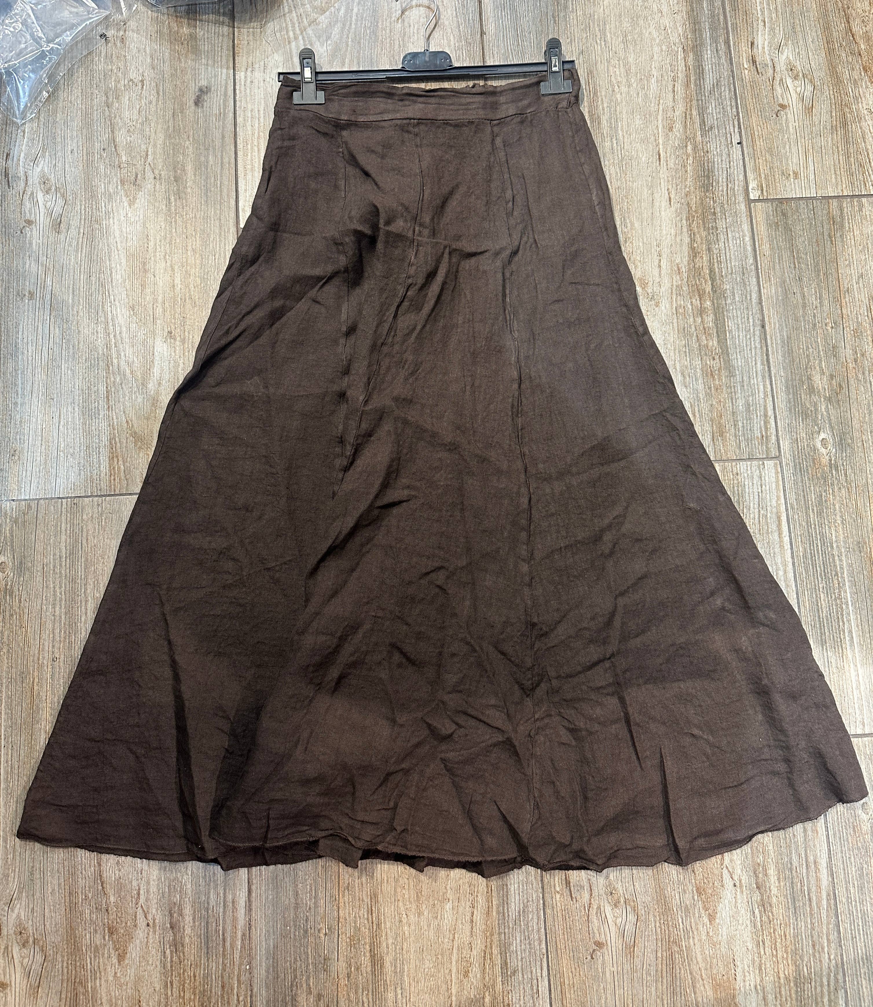 LÉA & LUC - Wholesale Skirt - Women's - 100% Linen Skirt REF.830412