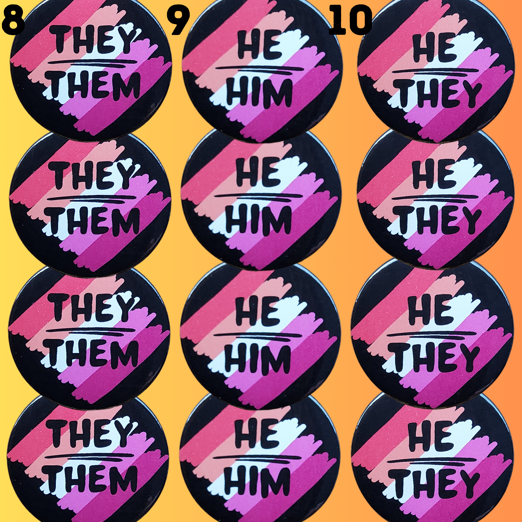 sent with Pride - Vente Épinglettes/boutons - Badges lesbiens Badges à épingles Pride Lesbian Pin Badges4