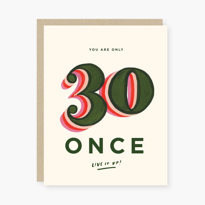 tens apenas 30 um cartão de aniversário por atacado de 2021 Co.