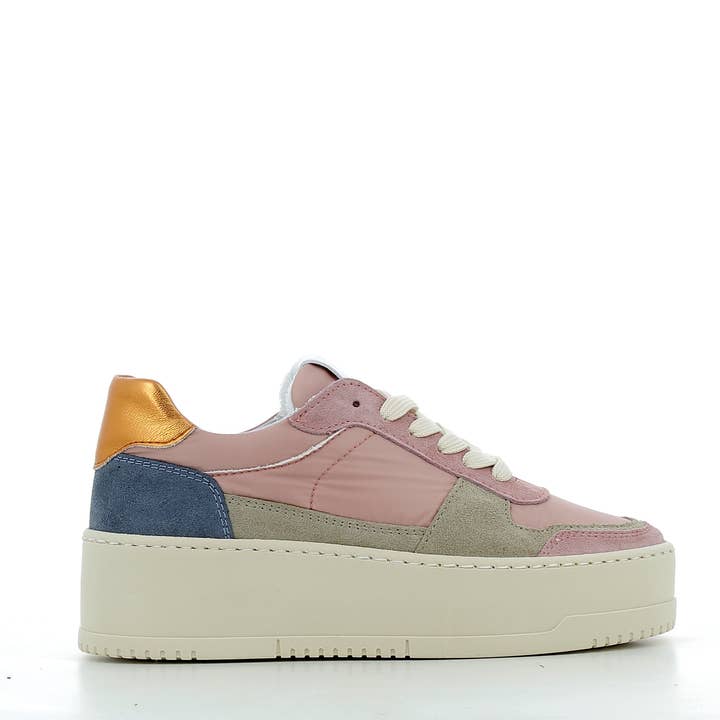 Hodea Sneakers Laura echtes Leder Rosa für den Großhandel von HODEA