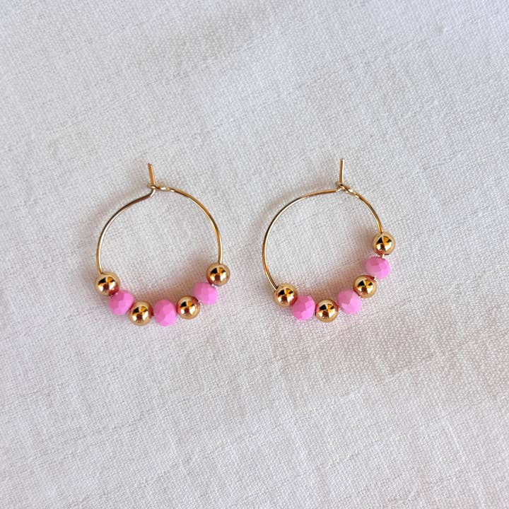 OE! - Wholesale Hoop Earrings - VIBRANT VIBES HOOPS