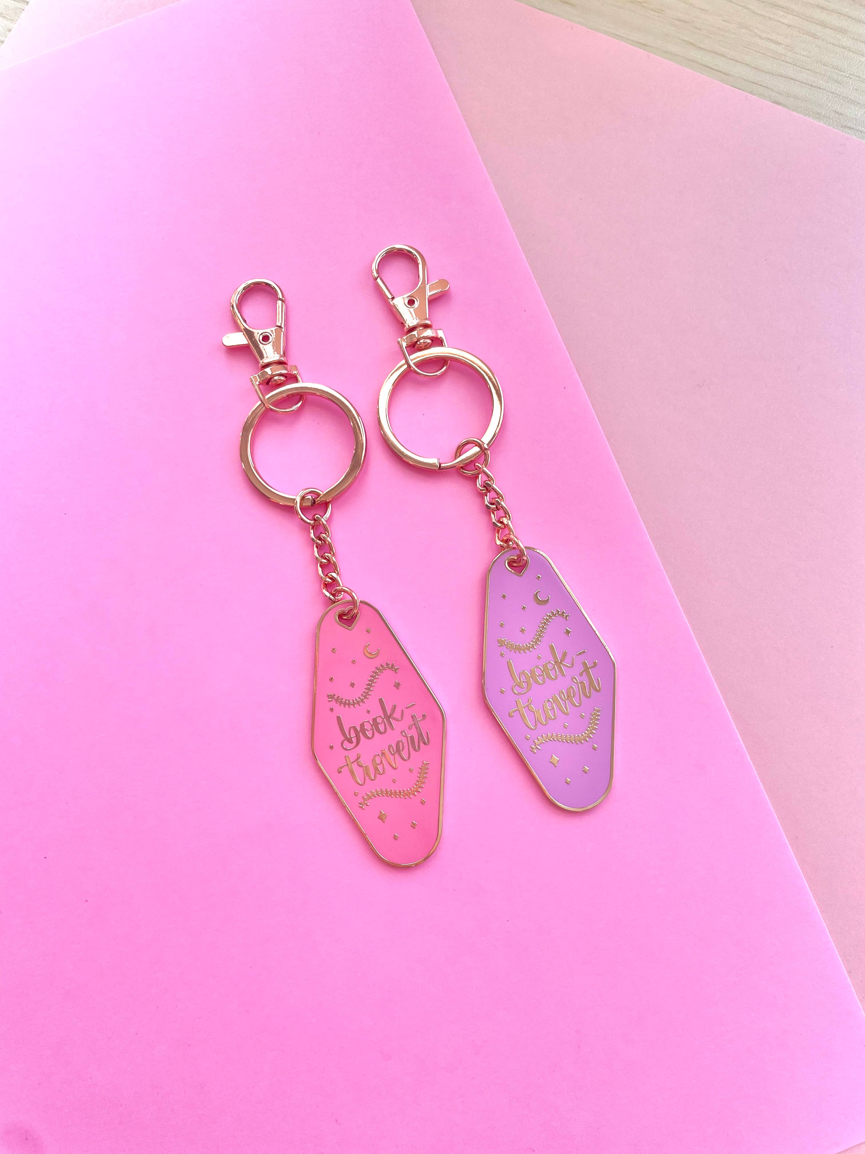 Galloree Designs LLC – wholesale Keychain – Women's – Booktrovert Keychain, Hotel Keychains, Bookish Keychains4