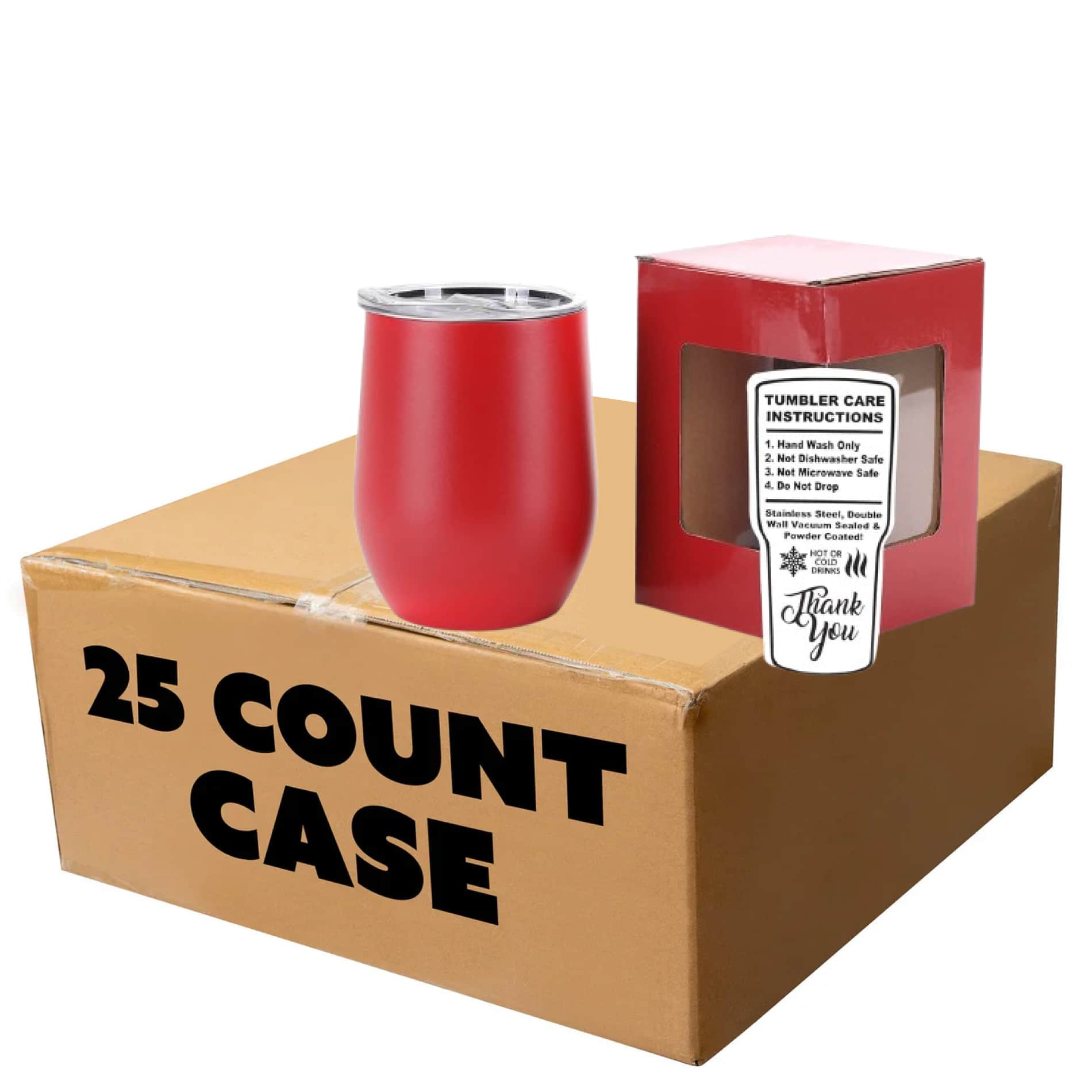 MakerFlo - Wholesale Wine Glass - Makerflo 12 oz Powder Coated Wine Tumbler - Laser Engraving21