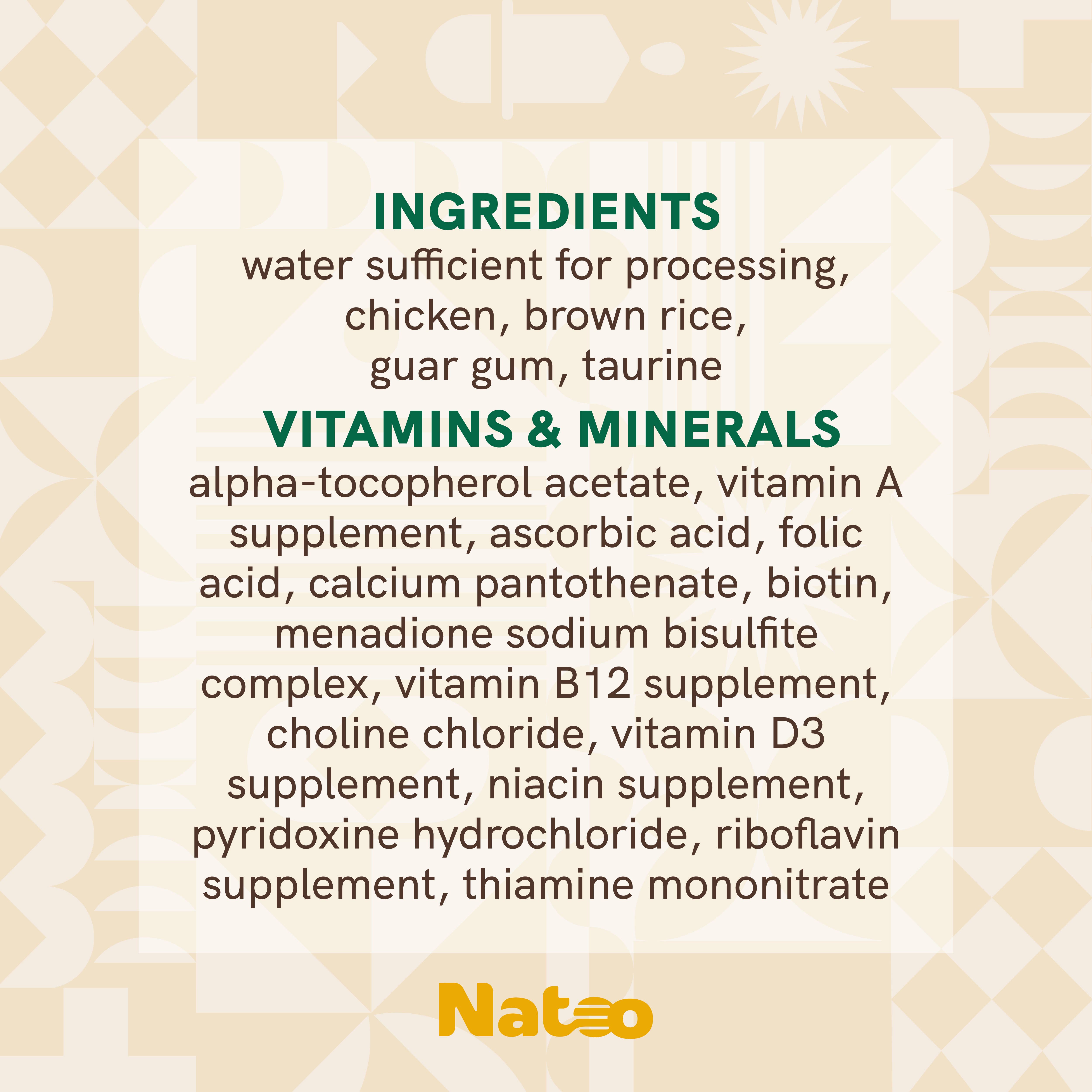 Natoo Petfoods - Wholesale Pet Food - Cat - Natoo Topper for Cats - Chicken & Brown Rice2