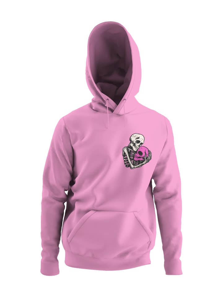 Skeleton Heart Women's Printed Hoodie for wholesale by IALD