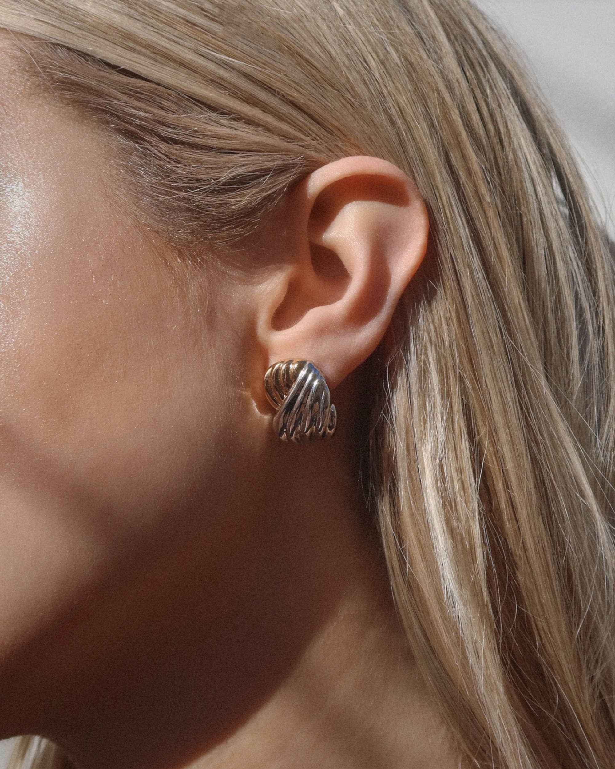 Mod + Jo - Wholesale Stud/Post Earrings - *SALE* Cleo Two-Toned Studs1