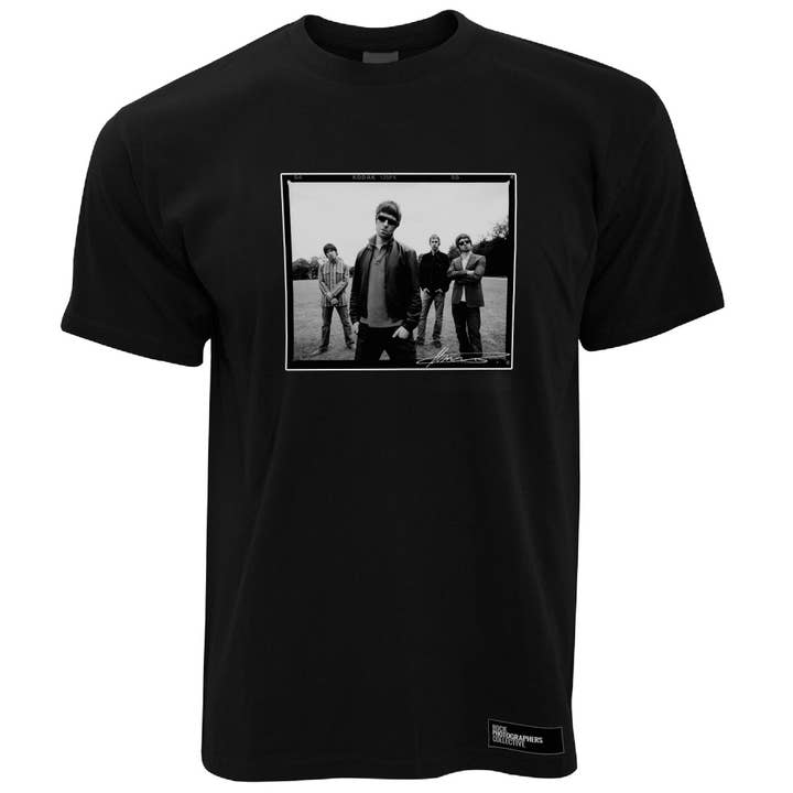 Oasis, location shoot, London, 2005, MRW Men's T-Shirt for wholesale by Rock Photographers Collective