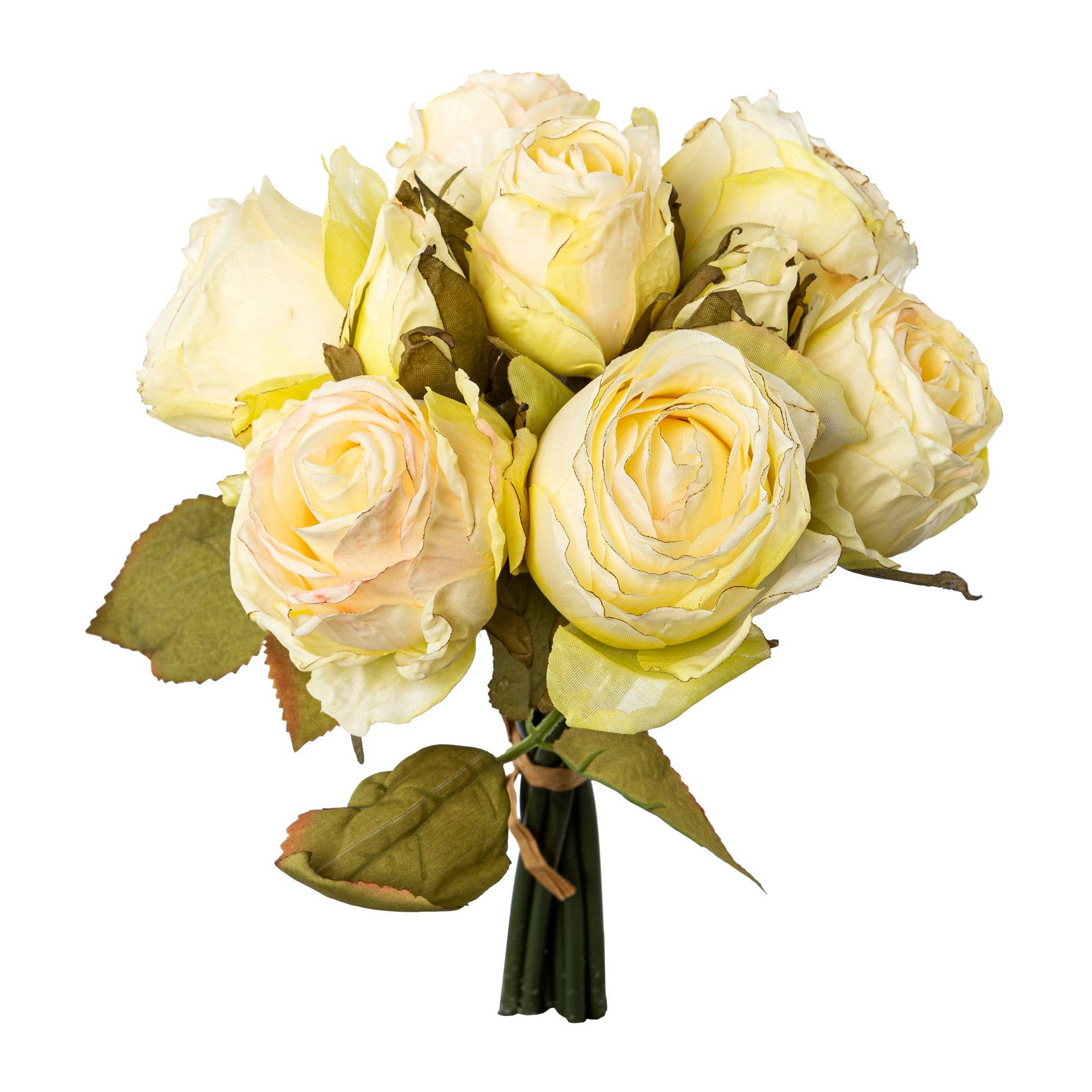 GASPER GmbH - Wholesale Artificial Flowers - Rose bouquet X9, 29cm0