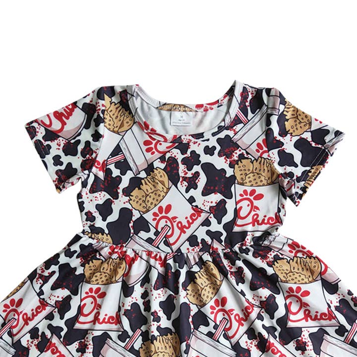 Aier Wholesale - Wholesale Dress - Kids - Baby girls chick knee length dresses4