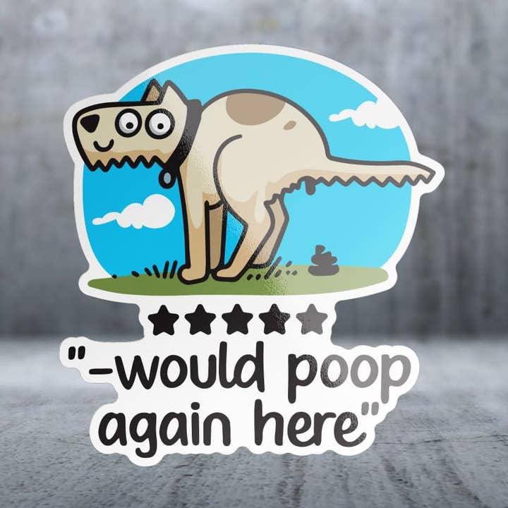 5 Star Review - Sticker for wholesale by Two Feet Treats