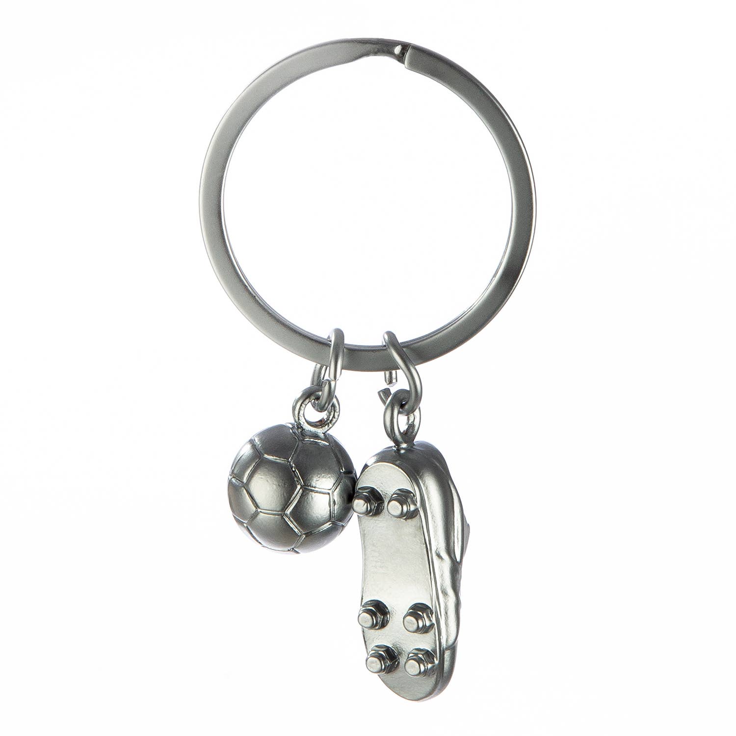silver Nyckelring sko; boll fotboll H. 7 cm, FP 12 för wholesale på Faire1