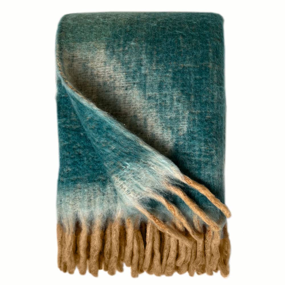 Malagoon – wholesale Throw blanket – Zapotec soft green recycled throw0