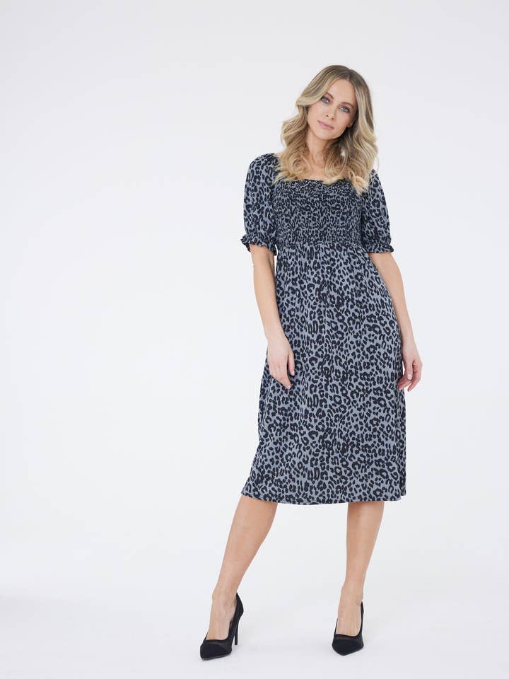 Eliza Leopard Print Kjole for engroshandel hos Chapter London